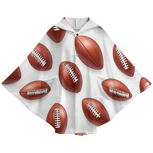 Couverture d'hiver chaude pour soirée match sur le canapé poncho à capuche