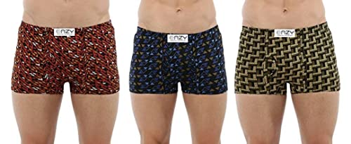 Image of The Tinge Men's Eazy Premium Printed Mini Trunk for Men and Boys|Men's Underwear Trunk (Pack of 3)