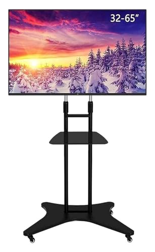Soporte móvil para TV con altura ajustable y ruedas miniatura 1