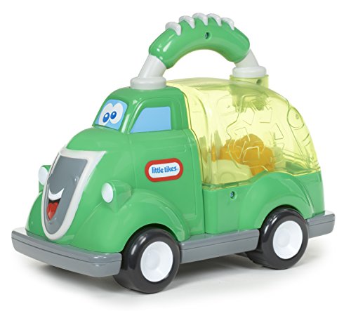 Camion benne Rey interactif pour enfant dès 12 mois avec socle transparent et effets sonores
