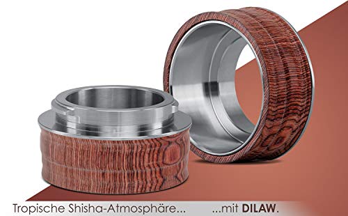 DILAW® Shisha Tripol Gewinde Edelstahl GEWINDERING Edelstahl-KLICKGEWINDE Original Ersatzteil, H.Braun – Bild 8