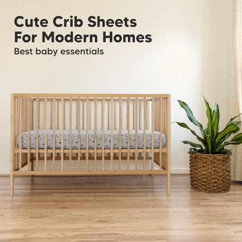 Keababies 2-Pack Organic Crib Sheets For Boys, Girls, Jersey Fitted Crib Sheet, Baby Crib Sheets Neutral thumb #7