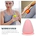 KAILIKETIY Trigger Point Deep Tissue Massage Ball Suction Cup Wall Mountable Tool for Muscle Relaxation for Yoga Fitness Back Massage Pink