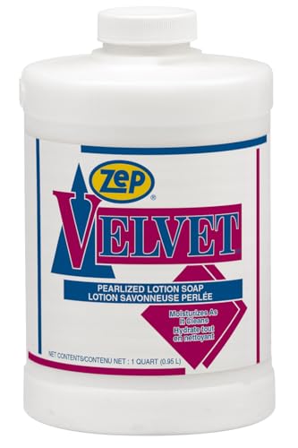 Zep Velvet Pearlized Lotion Soap - 32 oz (Pack of 1) 95801 - Moisturizes as it Cleans, Pearlized,...
