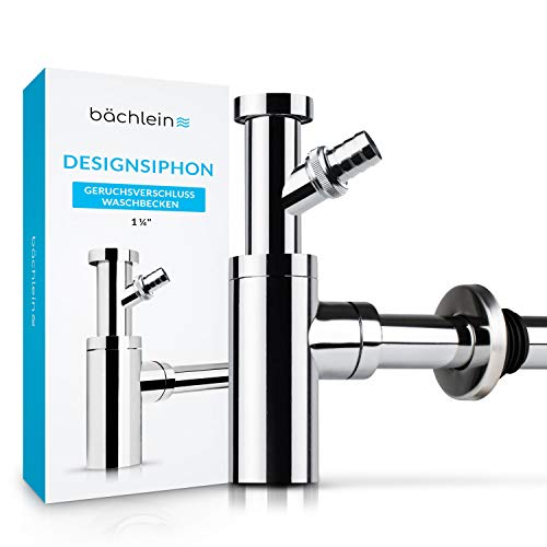 Premium Design Siphon fürs Waschbecken (Universalgröße + Geräteanschluss)