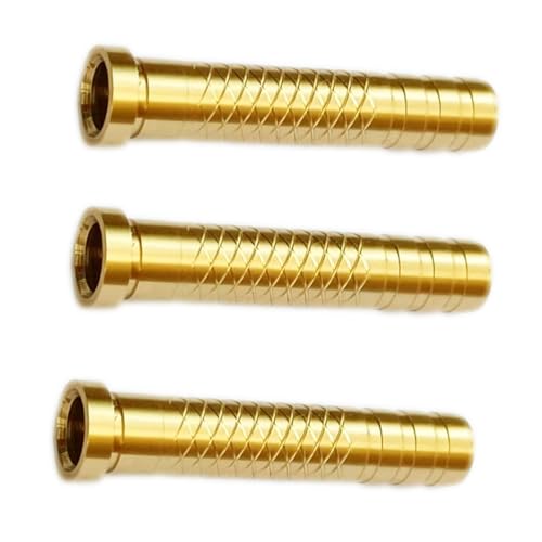 yeseje Field Points Copper Bolt with Surface Embossed Inserts Inner Diameter .244 Carbon Arrow (12-Pack) (80, Grams)