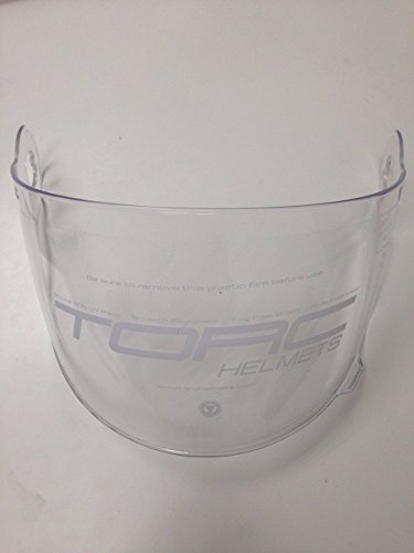 Torc Unisex-Adult Full Face Helmet Shield (Clear, One Size) #TOP11