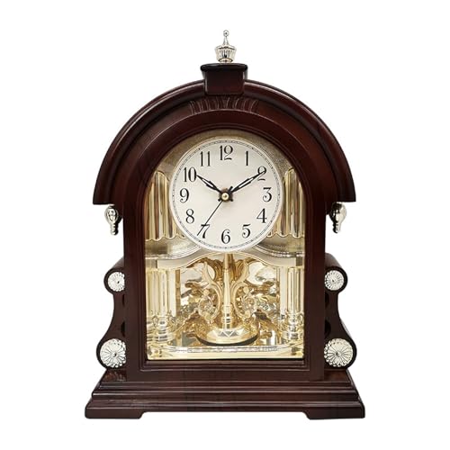 Reloj de péndulo clásico europeo vintage para mesa de salón 2