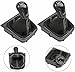 LPTYBCU - Gear Shift Knob Car Gear Shift Knob Lever Stick Gaiter Boot Cover Shift Knobs for Golf 5 MK5 2004-2008 for MK6 2008-2012 for Jetta MK3 2006-2012