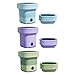 Lightweight Portable Miniature Washer Foldable Washing Machine for Travel and Apartment Laundry 11L Laundry Appliance Automatic Clothes Washer