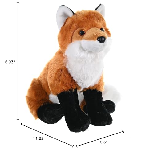 Wild Republic Red Fox Plush, Stuffed Animal, Plush Toy, Gifts For Kids, Cuddlekins 12" (10944) - Image 8