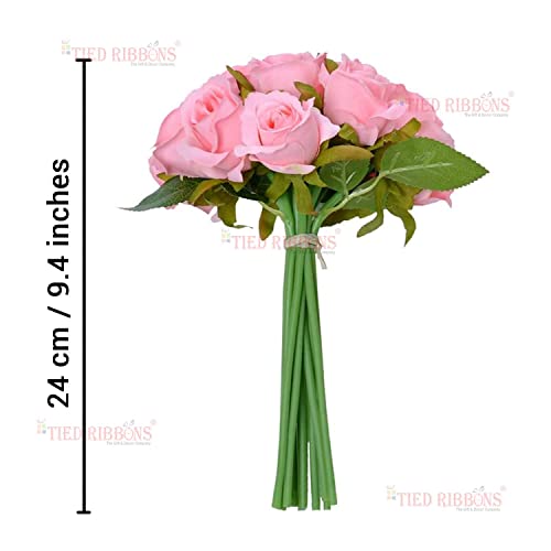 Image of TIED RIBBONS Gift for Mom, Birthday Gift for Mom Women Wife Mother in Law Mummy (Artificial Flower Rose Bunch with Ceramic Coffee Mug, Photo Frame & Greeting Card) Set Combo