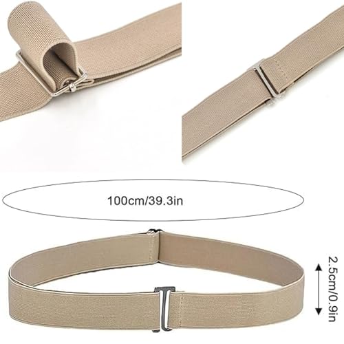 Tuckies Belt, Adjustable No Show Flat Buckle Tucky Belt, Sweater Stretch Band Tucking Elastic Belt For Women2