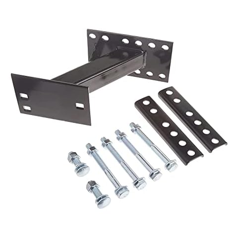 MaxxHaul 70214 Powder Coat Black Trailer Spare Tire Carrier For 10 inch and 12 inch Utility Trailer Tires Cover