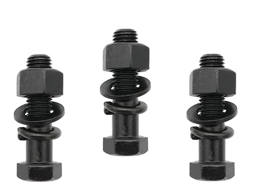 Image of LBY 3 Sets Hex Bolts Kit, 3 /4-10x3'' Hex Head Screws Bolts (Partially Threaded), with Heavy-Duty Nuts, Flat & Lock Washers, Alloy Steel (Black)