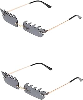 2 Pares De Óculos De Sol Óculos De Sol Da Moda Para Mulheres Óculos De Sol Da Moda Óculos De Sol Da Moda Óculos De Sol Sem Aro Para Mulheres Óculos De Sol Elegantes Óculos De Sol