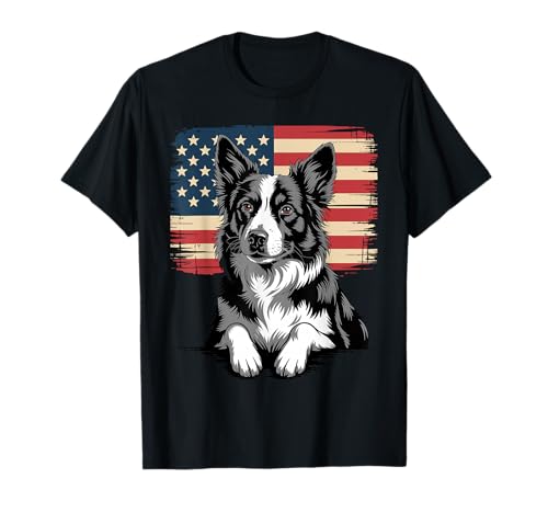 Border Collie Art for Men Women Kids Border Collie Lover T-Shirt