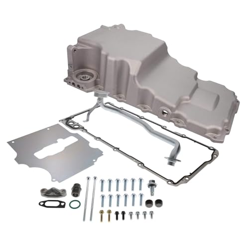 Top Street Performance Aluminum Rear Sump Low-Profile Retro-Fit Oil Pan with Added Clearance for GM Chevy LS - Satin