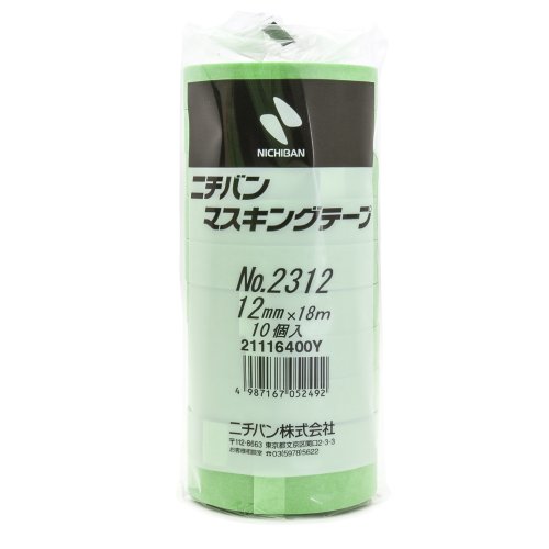 Amazon.co.jp: ニチバン マスキングテープ 10巻入 12mm×18m 2312H-12