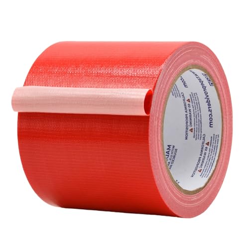 Image of MAT Duct Tape Red Industrial Grade, 4 inch x 60 ft. Waterproof, UV Resistant for Crafts, Home Improvement, Repairs, & Projects