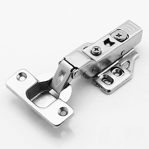Volo European Style Steel 3D Clip-on Soft Close Concealed Cabinet Hinges, 8 Crank- Half Overlay