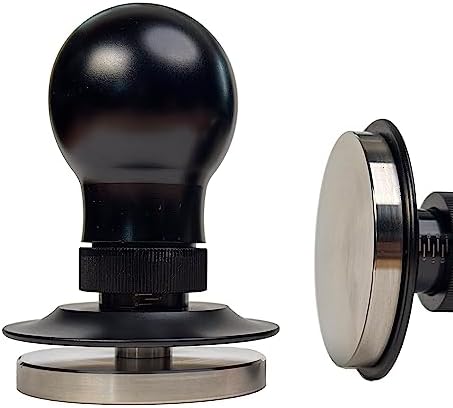 MiiCoffee Espresso Tamper 58.5mm, Level Coffee Tamper with Spring Loaded, Hand Tamper for 58mm Portafilter Adjustable Depth Stainless Steel Flat Base