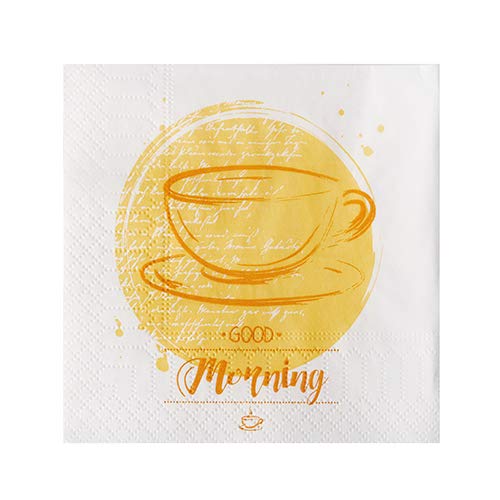 Servilletas de papel 3-capa 1/4-en "Good Morning" (82907)