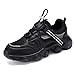 Casbeam Boys Girls Slip On Sneakers Cool School Shoes Athletic Gym Running Tennis Sneaker for Kids 057 Black All 33
