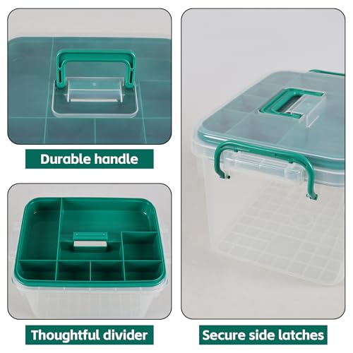 Image of Clear Plastic First Aid Kit Box, Storage Boxes Medical Supplies