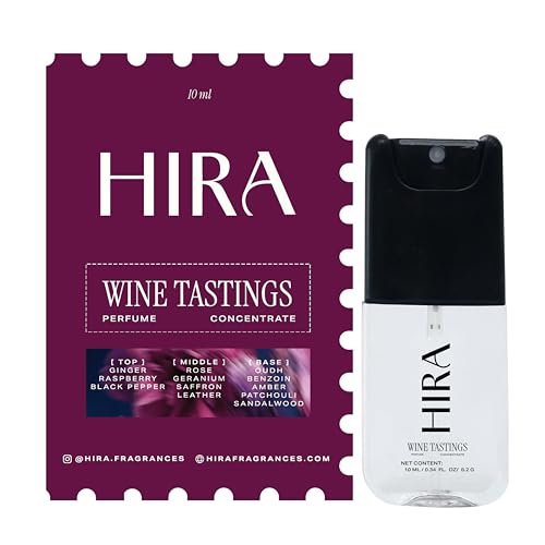 Image of HIRA Wine Tastings Perfume for Women 10 ml | Spicy Rose, Oudh & Amber Eau De Parfum for Romantic & Formal Occasions | Long Lasting Perfume for Woman | Skin Friendly | Gifts for Woman