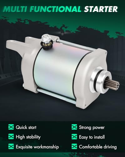 Image of SCITOO Starter Motor 18911 19599 for Arctic Cat 250 2x4 06-09 L 249cc cid for Mitsuba PMDD for 300 10-15 270cc for Arctic Cat 300 2x4 Auto 2010 280cc 12V CW 9-Tooth Pinion PMDD