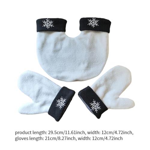 Gants de couple blancs pour course à pied et ski