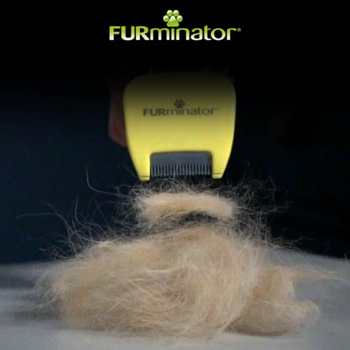 FURminator deShedding-Tool Hund Größe XS Langhaar - Hundebürste für sehr kleine Hunde zur Entfernung der Unterwolle - Verbessertes Design