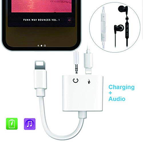 (Apple MFi Certified) 2 Pack Lightning to 3.5 mm Headphone Jack Adapter