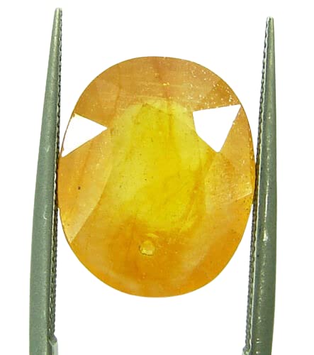 Saphir jaune de Ceylan naturel pour création de bijou unique