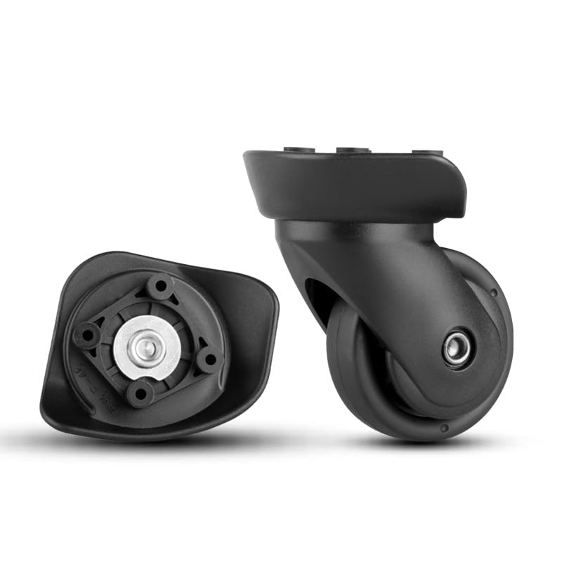 Travel Suitcase Carry On Luggage Spinner Wheels Replacement Left and Right Caster Silent Swivel with Screws and Tools