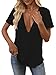 Womens Sexy Deep V Neck T Shirts Summer Oversized Short Sleeve Tee Tops Black