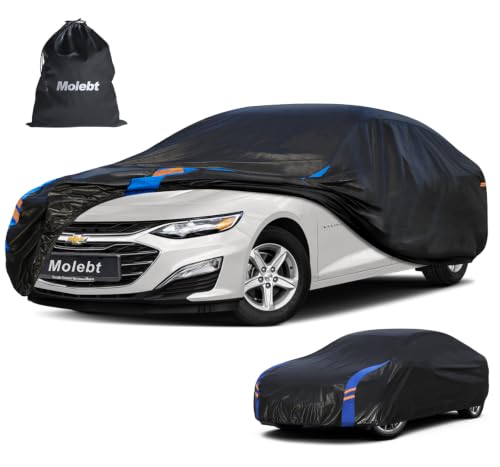 Image of Custom Fit Car Cover for Chevrolet Chevy Malibu (1997-2026), Upgraded Waterproof All Weather Outdoor Auto Cover, UV /Snow /Dust Protection