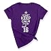 P&B Sweet Sixteen It's My Birthday! Women's T-Shirt, M, Purple