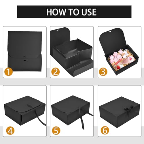 Boîtes cadeaux avec couvercles rigides anti déformation - 6