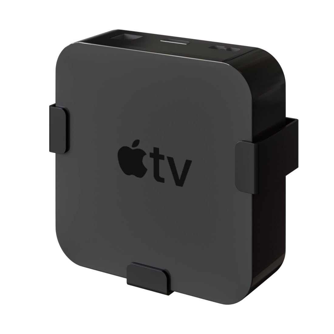 Hama Uchwyt ścienny do Apple TV HD (4. generacji)/4K (1./2./3. generacji), magnetyczny (do montażu Apple TV Box na ścianie lub telewizorze, z kołkami rozporowymi i śrubami VESA) czarny