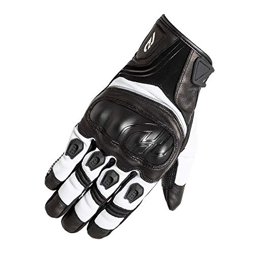 山城(yamashiro) IDEAL バイク用 グローブ ID-005 BRAVE(ブレイブ) ホワイト/ブラック Lサイズ ID005/WHBK/L