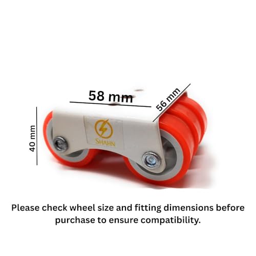 Image of Shahn 4 x 6 - Wheels for Heavy Furniture - Caster Wheel Set for Trolley - Heavy Duty Wheels with Low Friction Bearing, Noise Reduction - Supports Up to 300kg