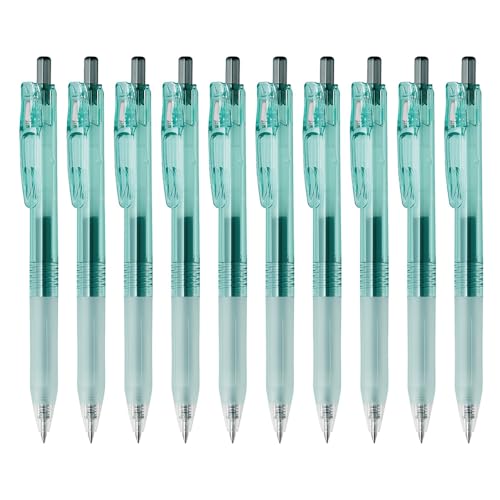 ゼブラ ジェルボールペン サラサクリップ バイオチューブ搭載 0.5mm オーシャンブルーグリーン軸 黒インク 10本 B-BI-JJ15-OBGのサムネイル