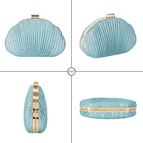 Image of Women Seashell Evening Bag Purse Mermaid Chain Strap Clutch Handbag Shoulder Bag | Seashell