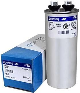 Trane CPT00275 / CPT-0275 - 45 uF MFD x 440 VAC Genteq Replacement Capacitor Round # C445R / 97F9645