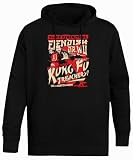 Ameretee Black Dynamite Vs Fiendish Dr Wu Sudadera con Capucha Negra Simple Jersey Unisex