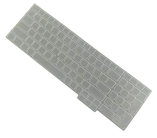 Image of iFyx Keyboard Skin for 15.6 inch Lenovo ThinkPad E15 T15 T15p L15 P51s P52 P52s P53 P72 P73 ThinkPad E580 E590 E595 L580 L590 /ThinkPad T570 T575 T580 T590 Laptop Keyboard Cover (Transparent)