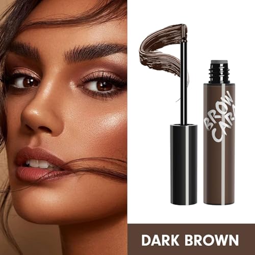 Tattoo Peel Off Eyebrow Gel - Long-lasting Brow Peel Off Gel, Tattoo Cover Up Makeup Waterproof Eyebrow Tint,Transfer-proof for Fuller & Defined Looking Brows (Dark Brown) — view 4