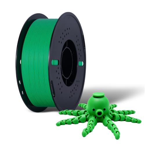 Image of Kingroon PLA 3D Printer Filament, Dimensional Accuracy + /- 0.02 mm, 1 kg Spool(2.2lbs), 1.75 mm,Green